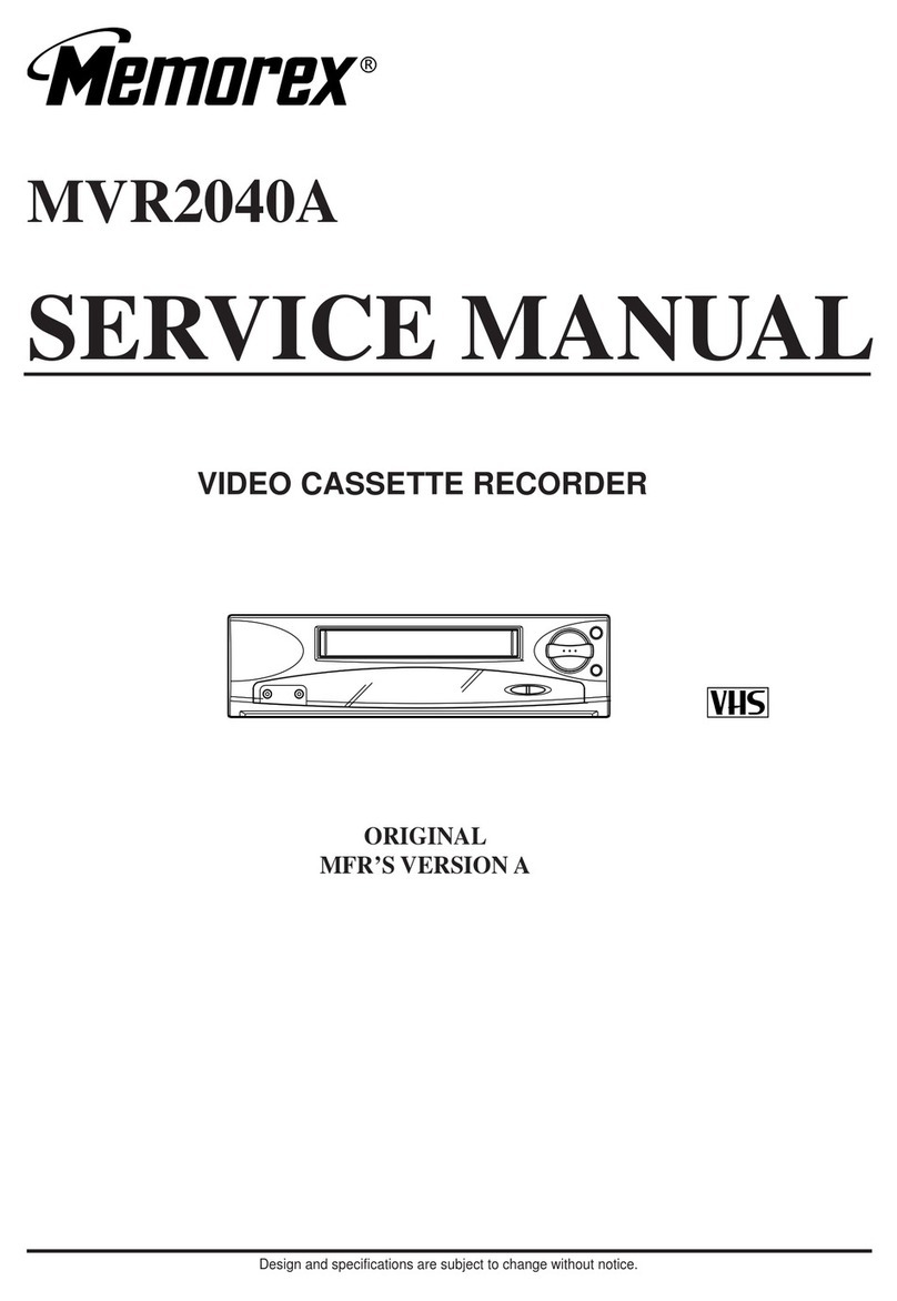 Memorex MVR2040A C Series Service manual