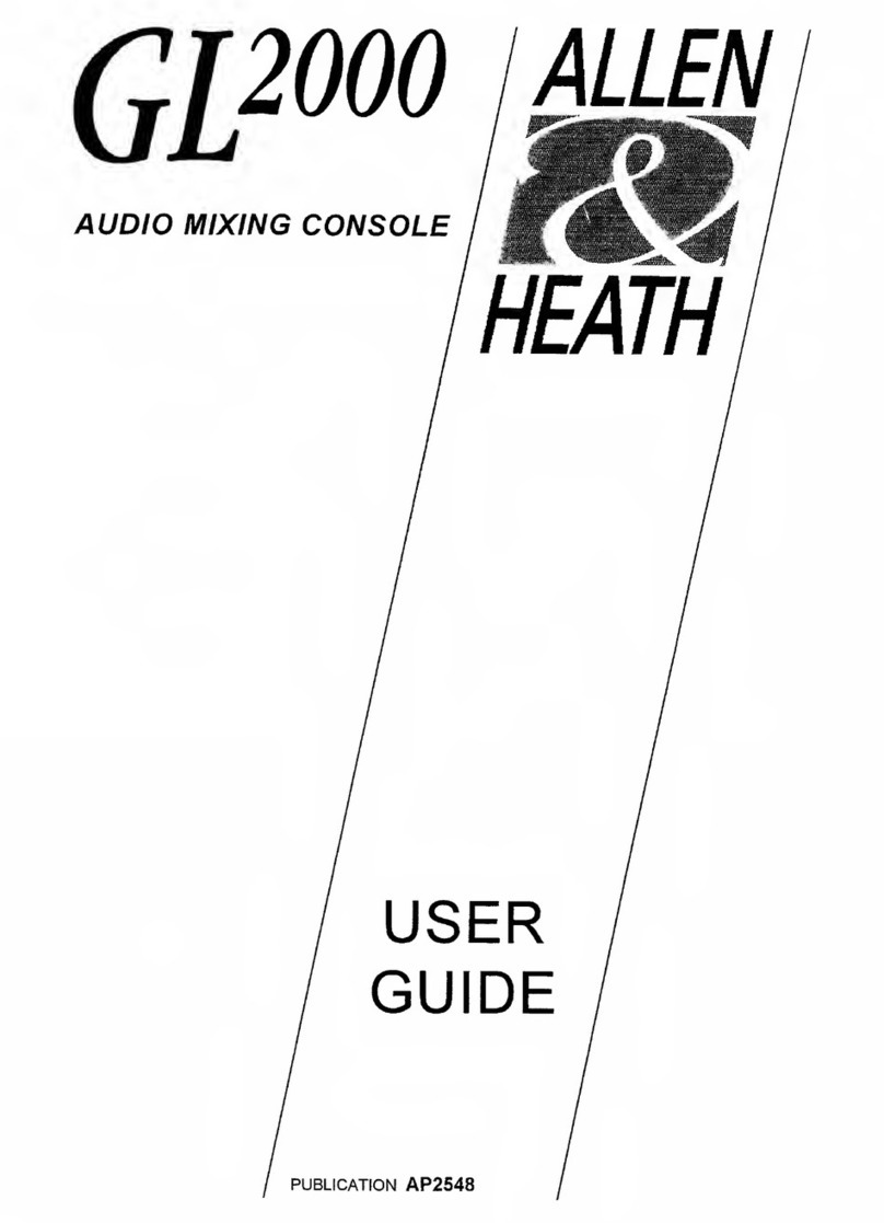 ALLEN & HEATH GL 2000 User manual