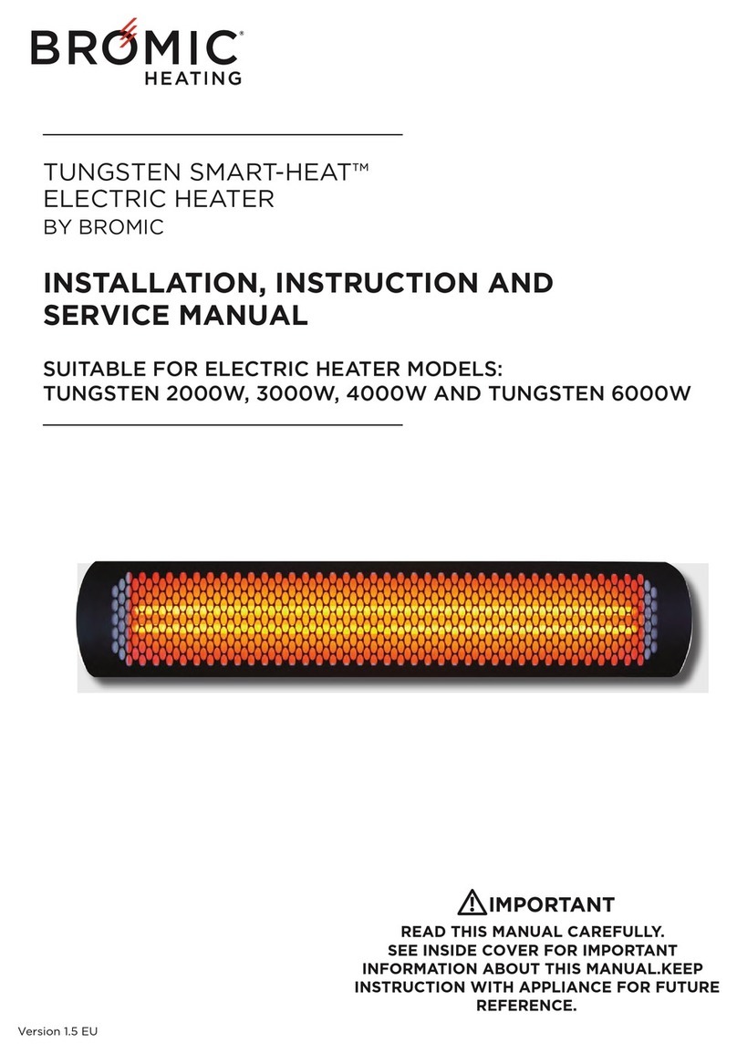 Bromic Heating Tungsten 2000W Troubleshooting guide