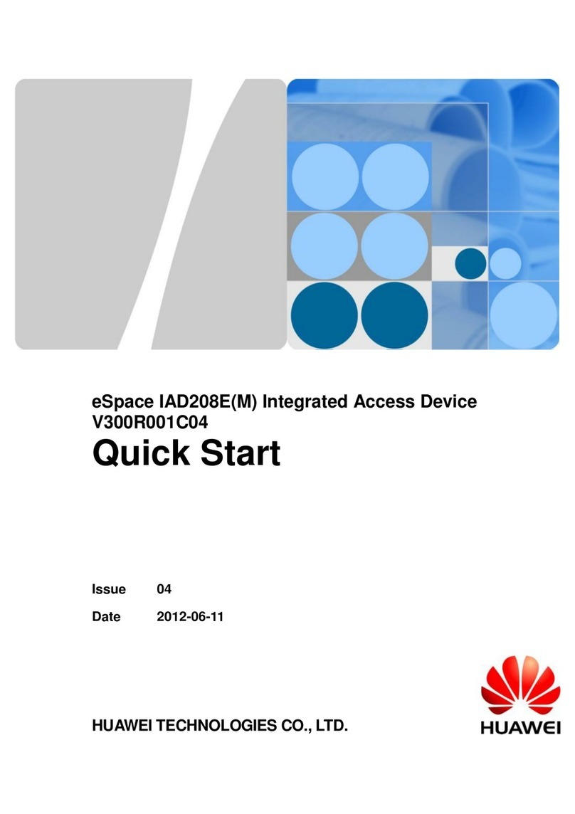 Huawei eSpace IAD208E(M) User manual
