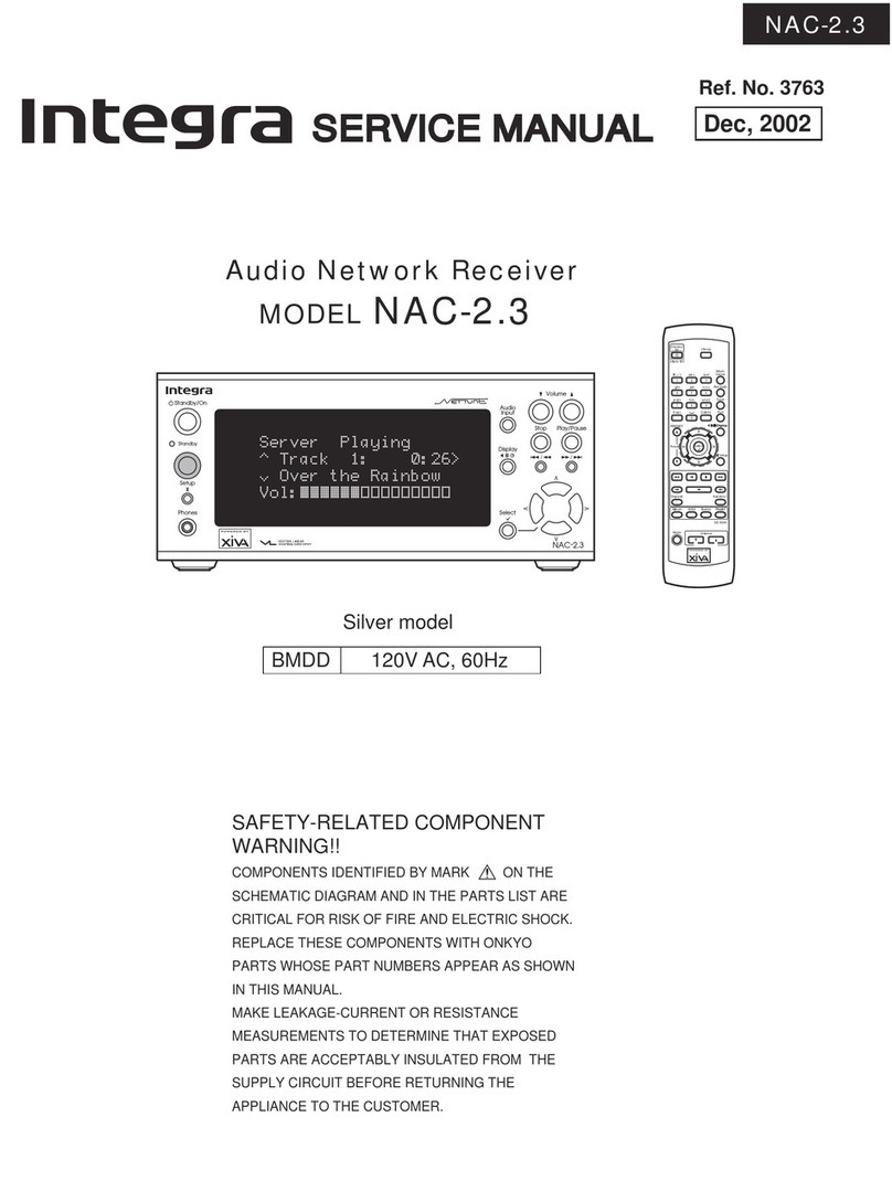 Integra NAC-2.3 User manual