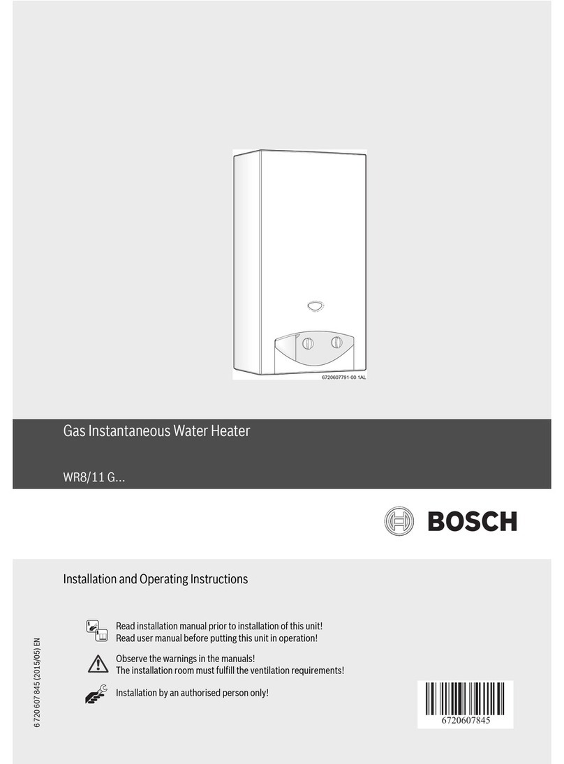 Bosch WR8/11 G Series User manual Bosch WR8/11 G Series User manual