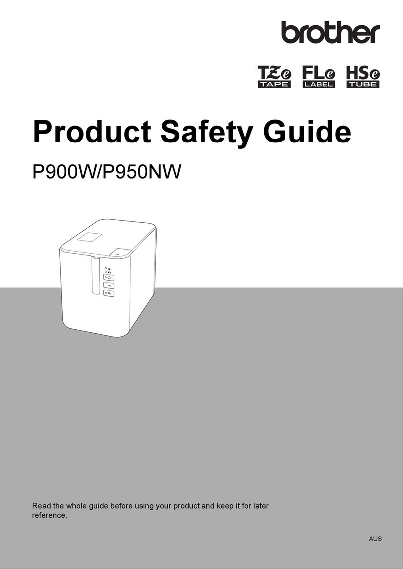 Brother p900w Operating manual Brother p900w Operating manual