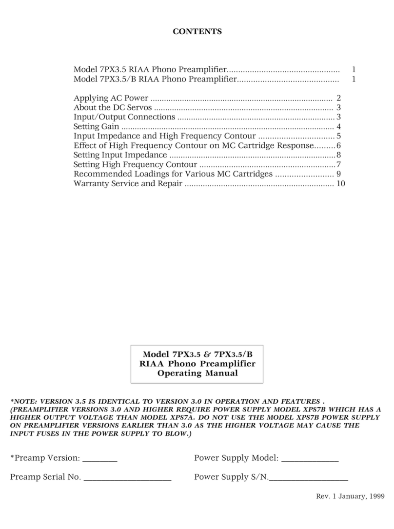 Klyne 7PX3.5 operating manual