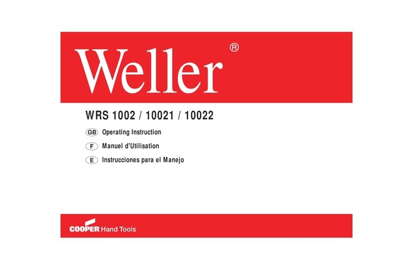 Weller WRS 1002 Operating	 instruction
