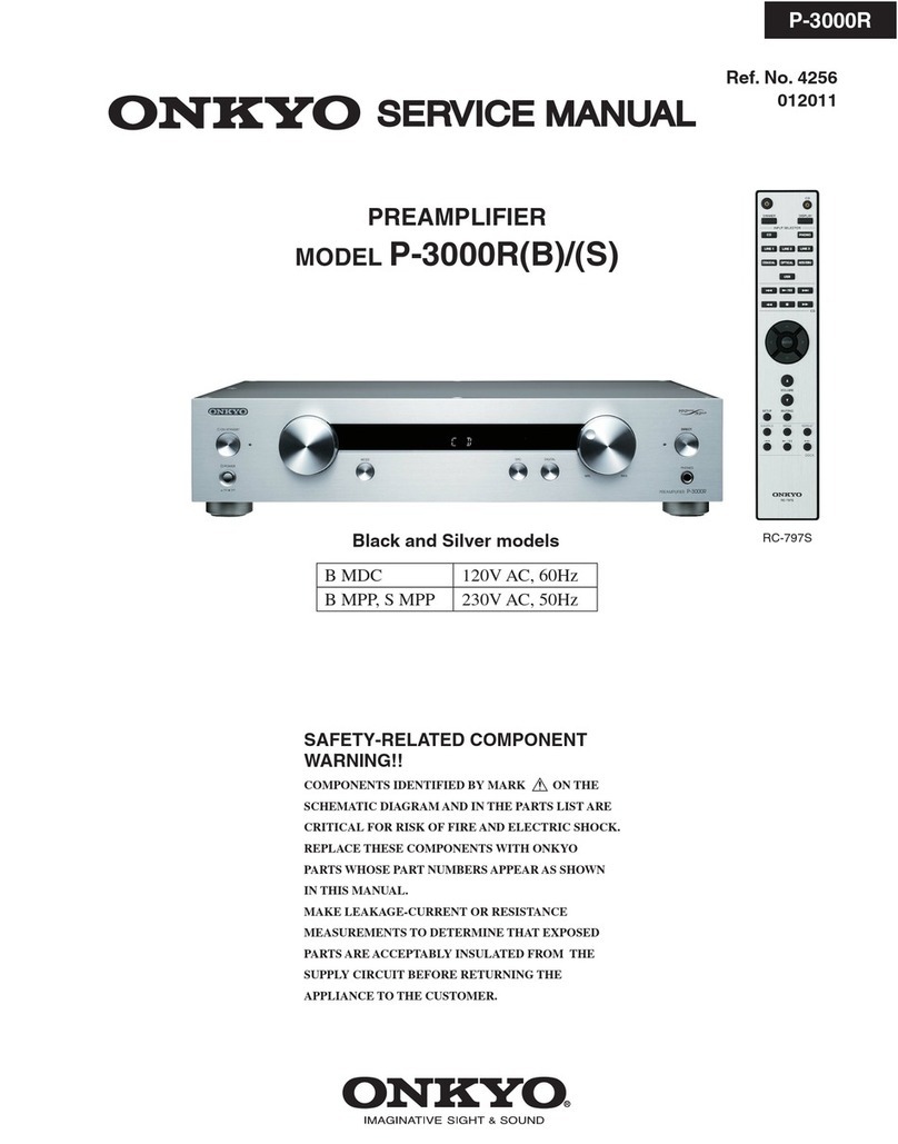 Onkyo P-3000R Service manual