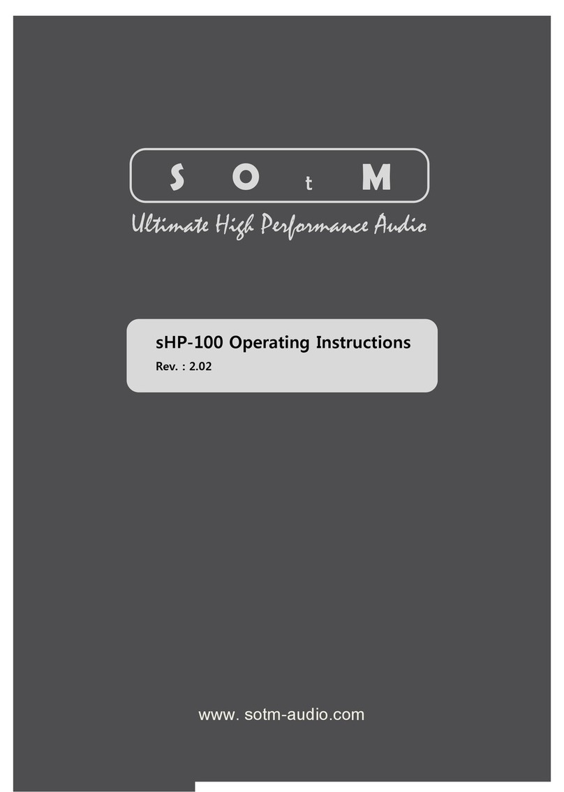 SOtM sHP-100 operating instructions