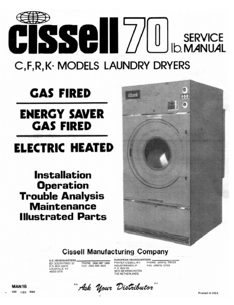 Cissell 70C Service manual