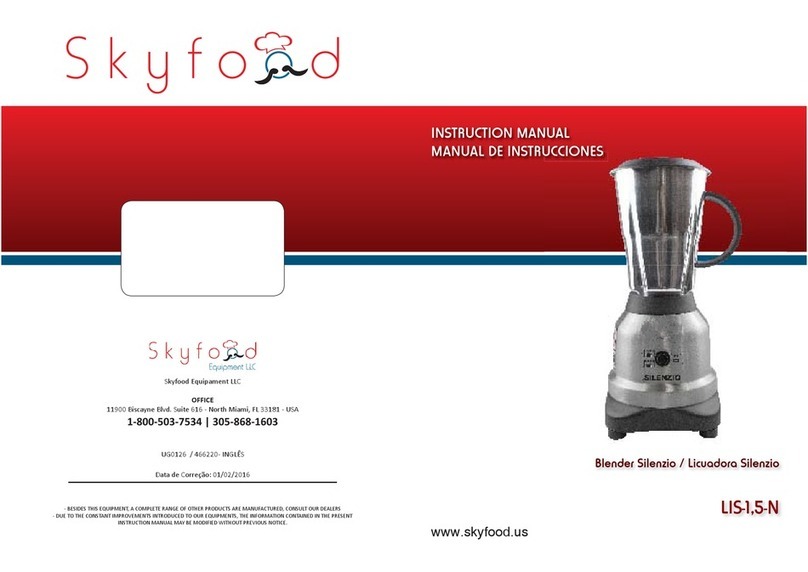 Skyfood LIS-1,5-N instruction manual