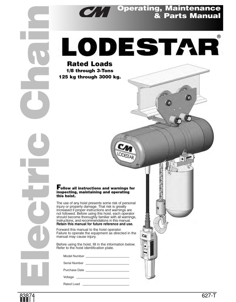 Lodestar CM Hoist operating manual