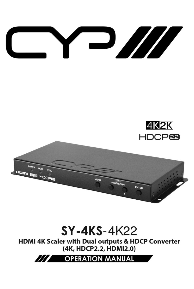 CYP SY-4KS4K22 User manual