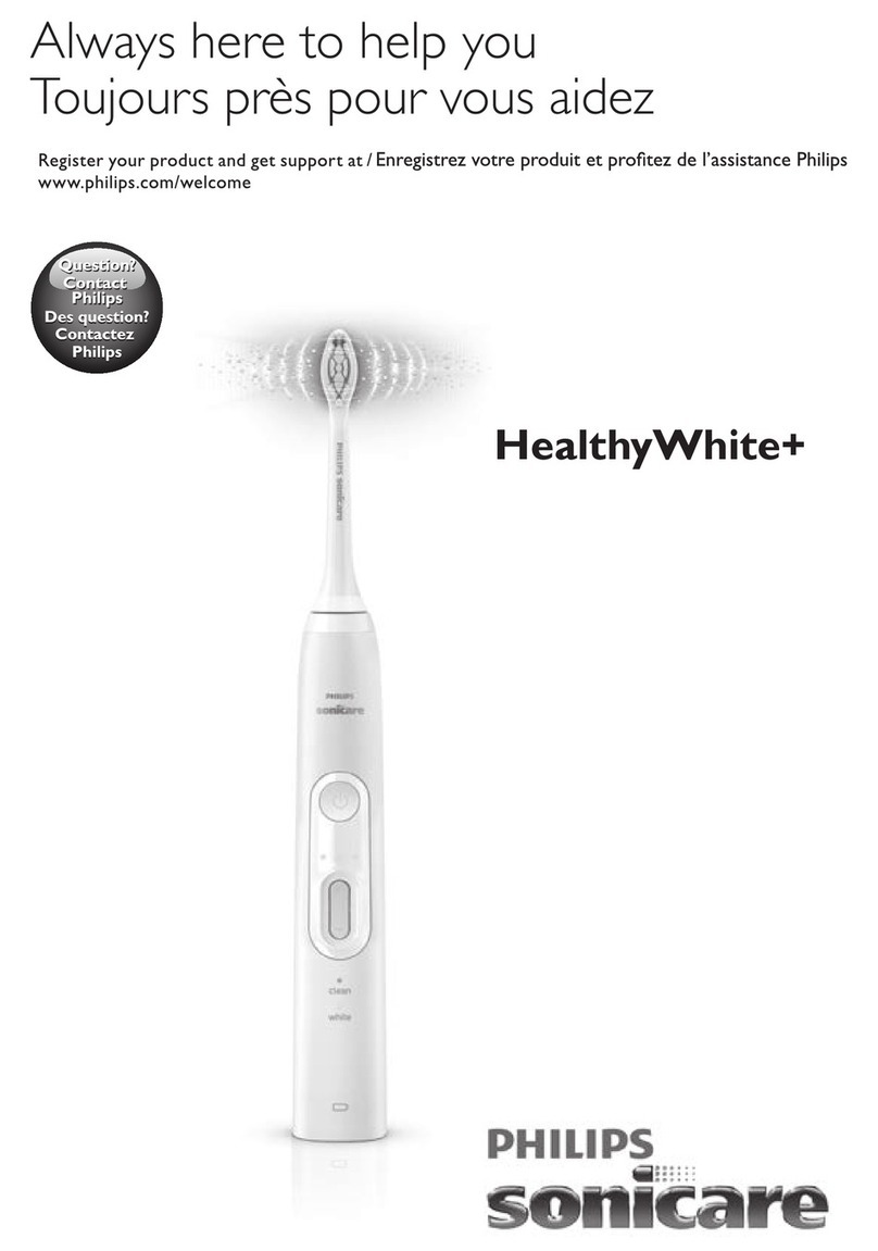 Philips HealthyWhite+ User manual Philips HealthyWhite+ User manual