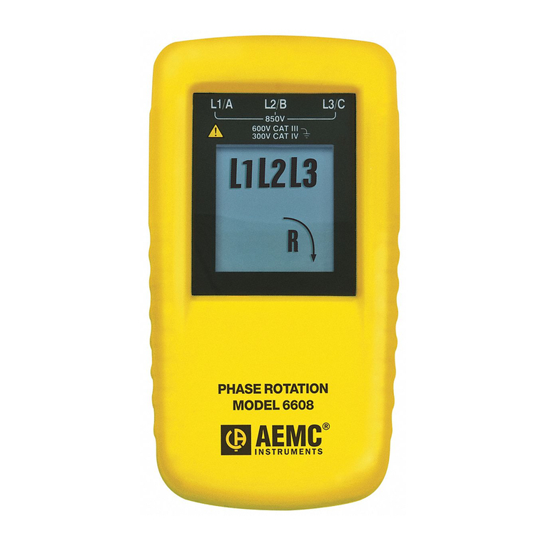 AEMC 6608 User manual