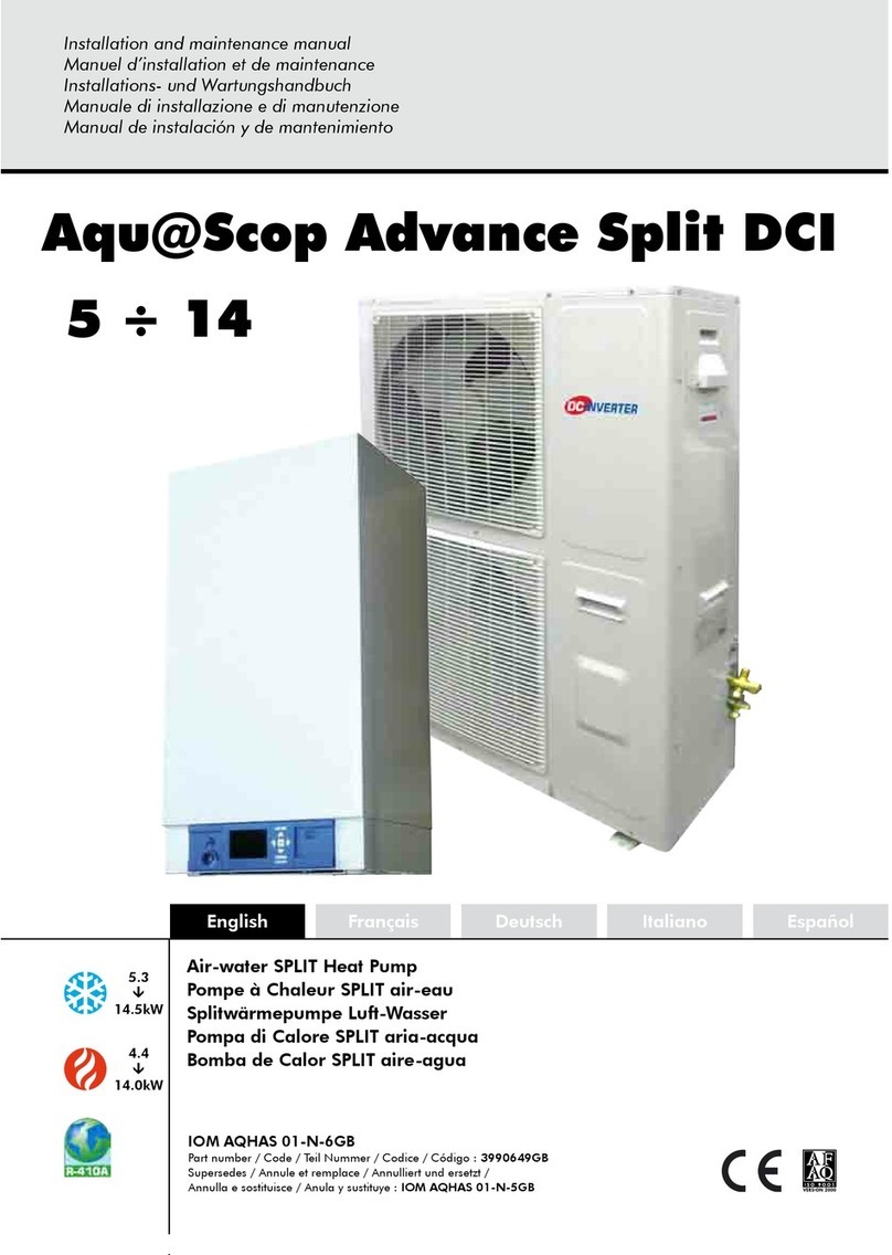 Airwell Aqu@Scop Advance R410A Manual