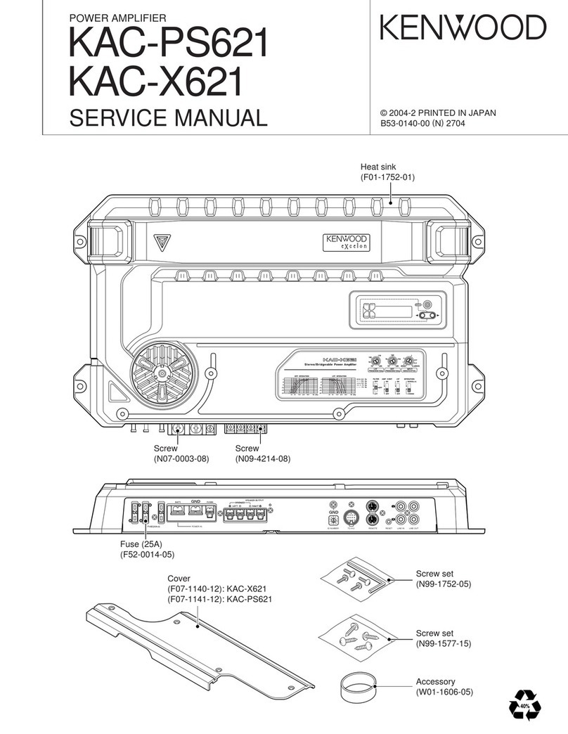 Kenwood KAC-PS621 User manual