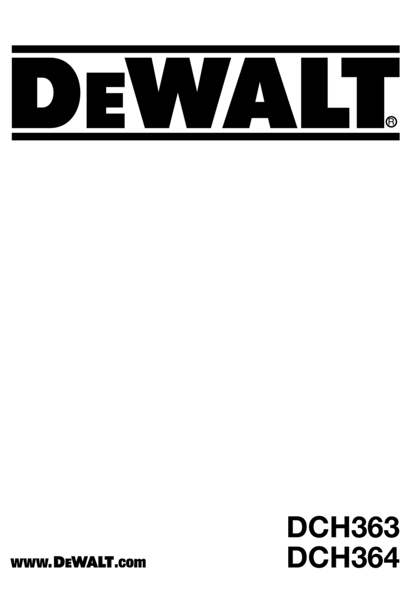 DeWalt DCH363 Original instructions