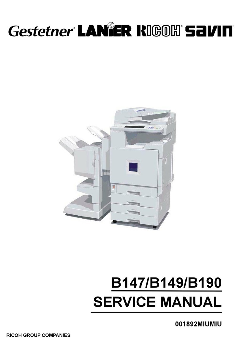 Gestetner B147 User manual Gestetner B147 User manual