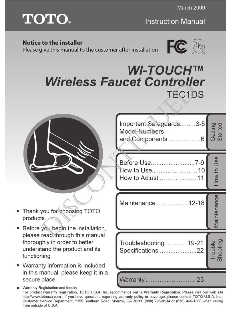 Toto WI-TOUCH instruction manual
