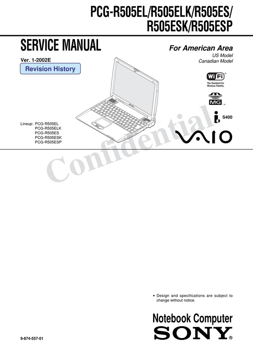 Sony Vaio PCG-R505LE Service manual