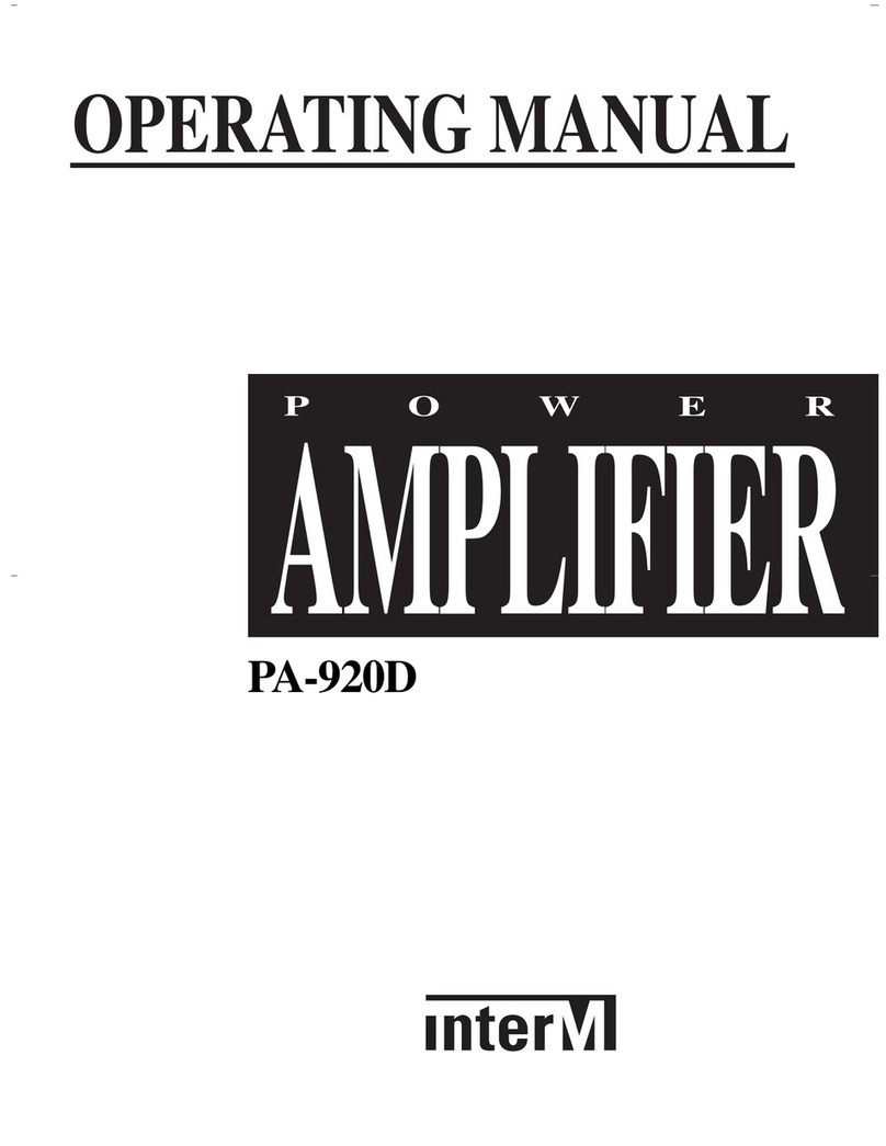 Inter-m PA-920D operating manual