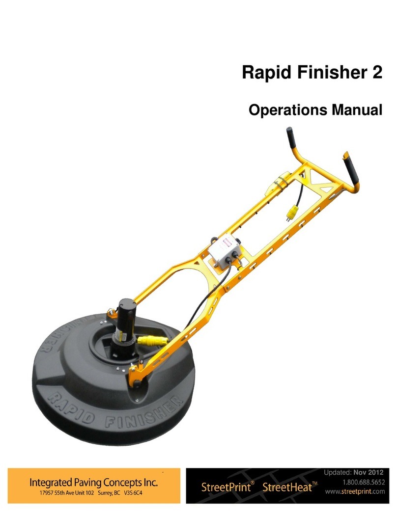 INTEGRATED PAVING CONCEPTS Rapid Finisher 2 Operation manual INTEGRATED PAVING CONCEPTS Rapid Finisher 2 Operation manual