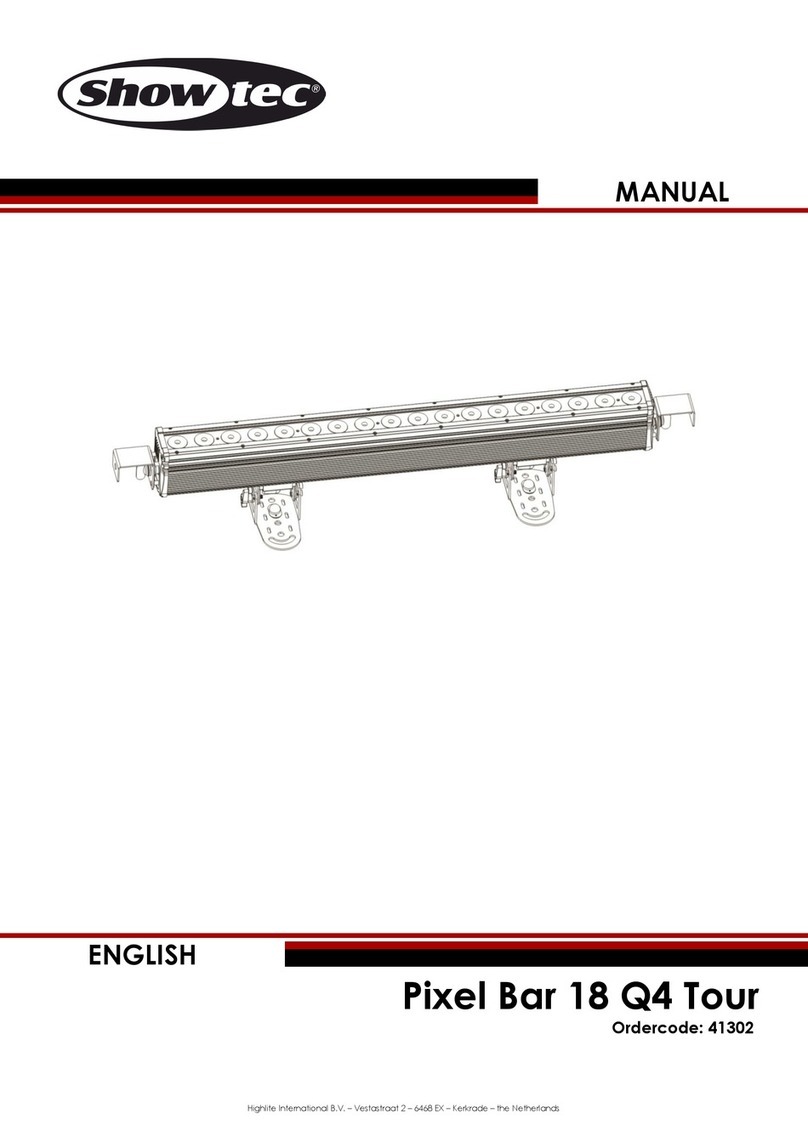 Show Tec Pixel Bar 18 Q4 Tour manual
