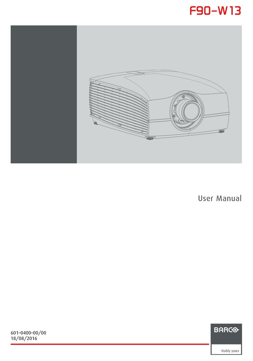 Barco F90-W13 User manual