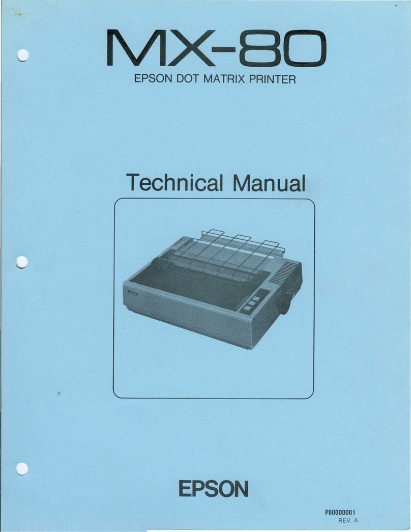 Epson MX-80 IIIF/T User manual