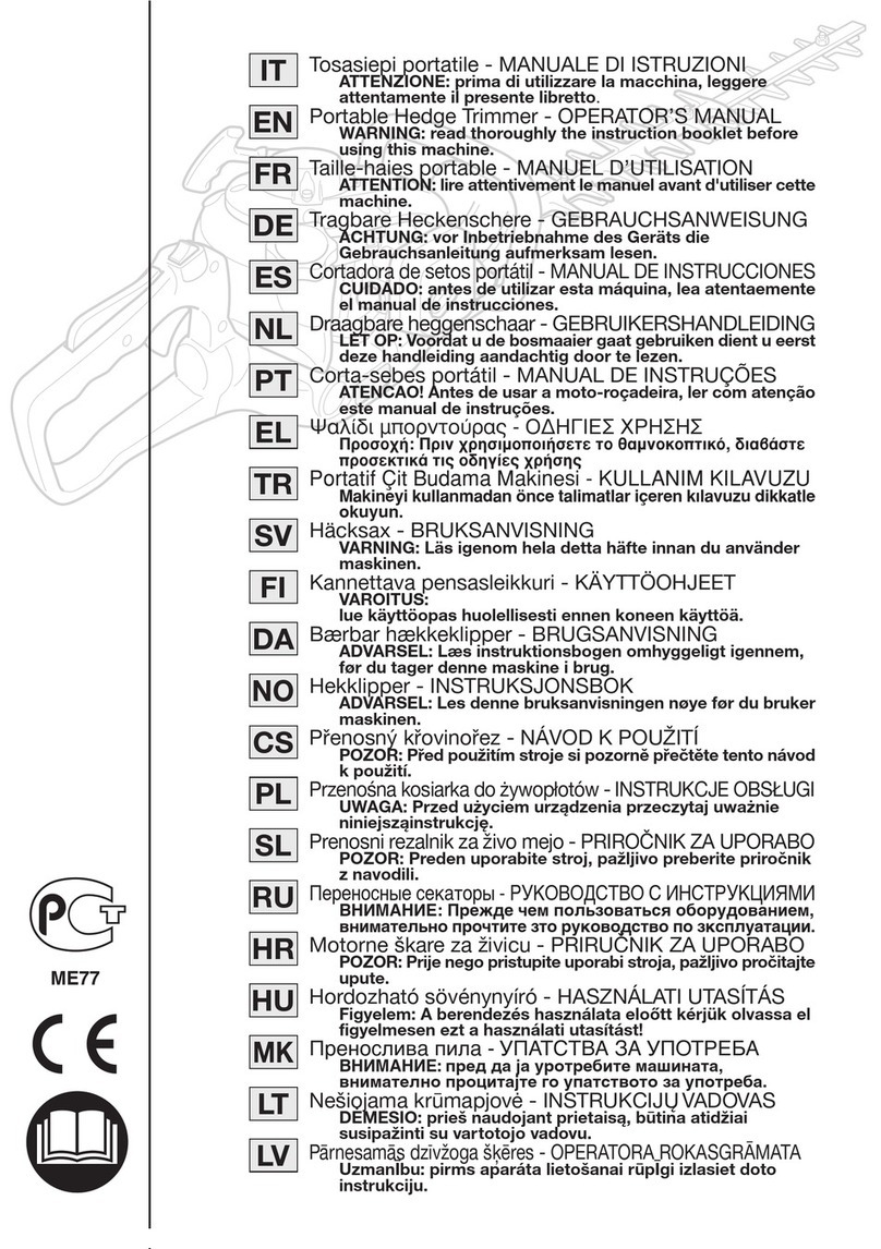 GGP ITALY SPA HTJ 10 Operator's manual