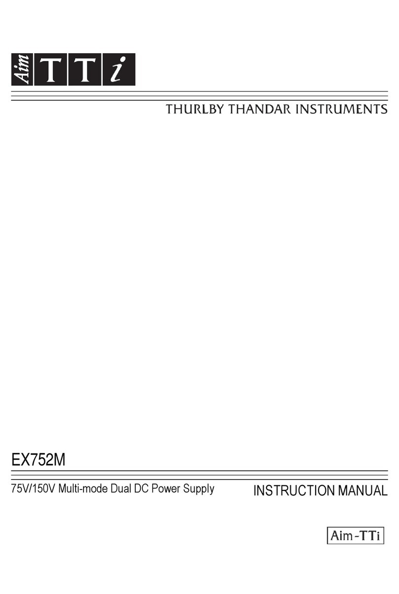 TTI EX752M instruction manual