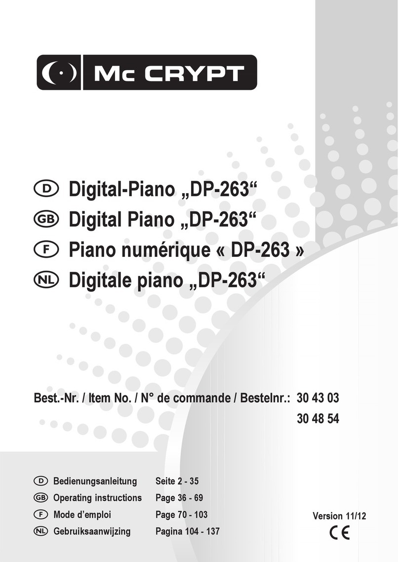 MC Crypt DP-263 User manual