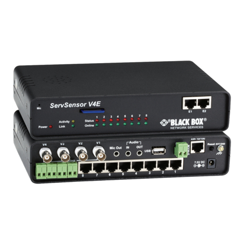 Black Box ServSensor V4E User manual Black Box ServSensor V4E User manual