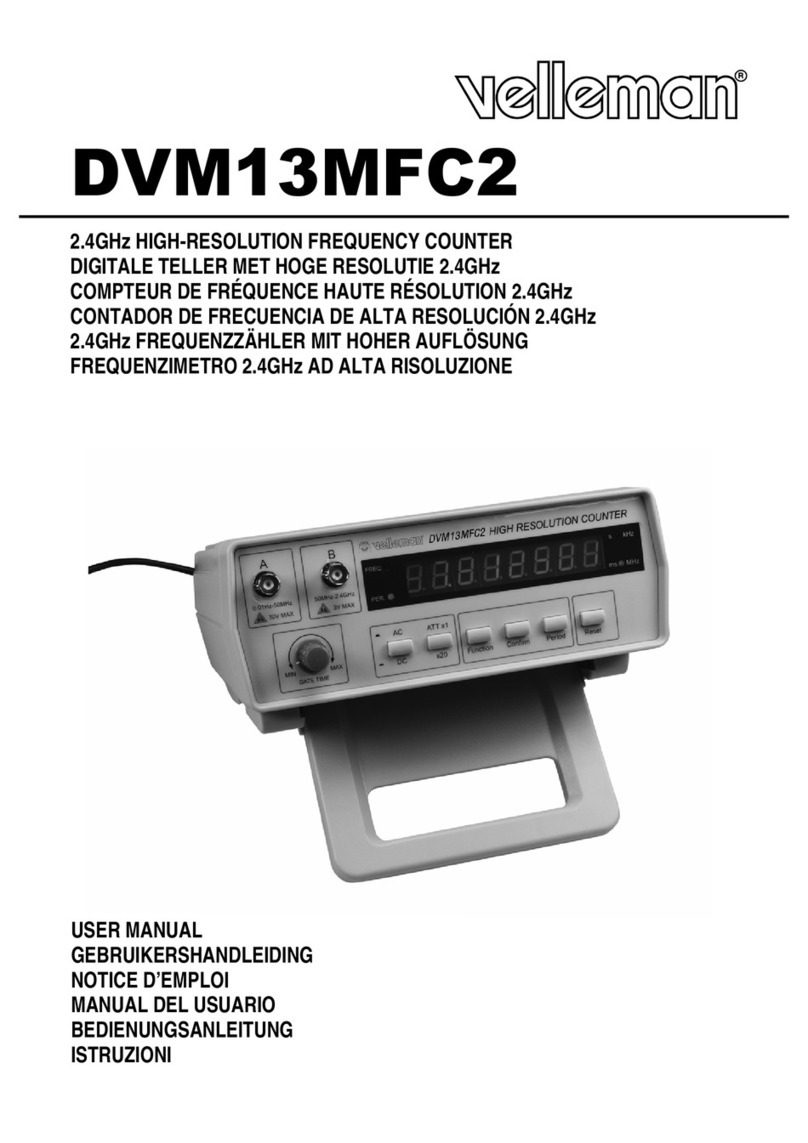 Velleman DVM13MFC2 user manual