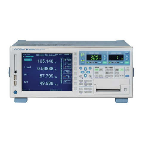 YOKOGAWA wt3000 User manual YOKOGAWA wt3000 User manual