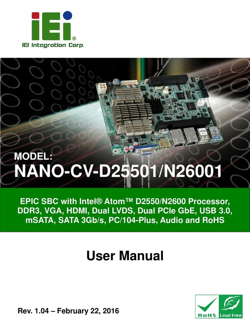 IEI Technology NANO-CV-D25501 User manual