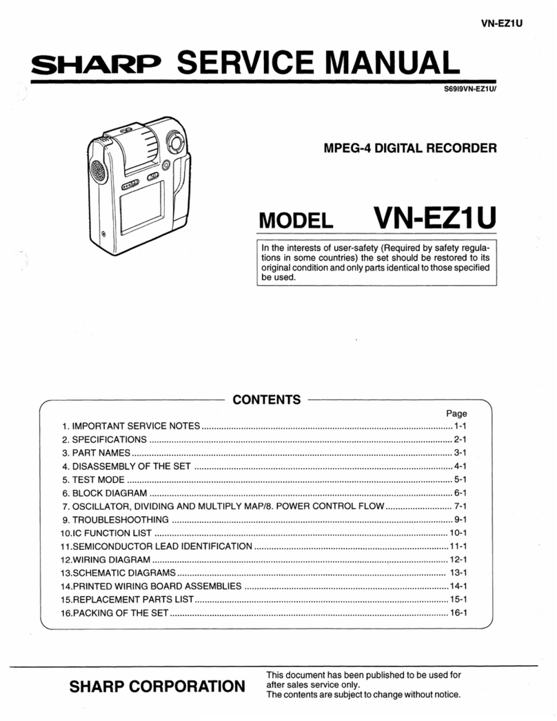 Sharp VN-EZ1U Service manual