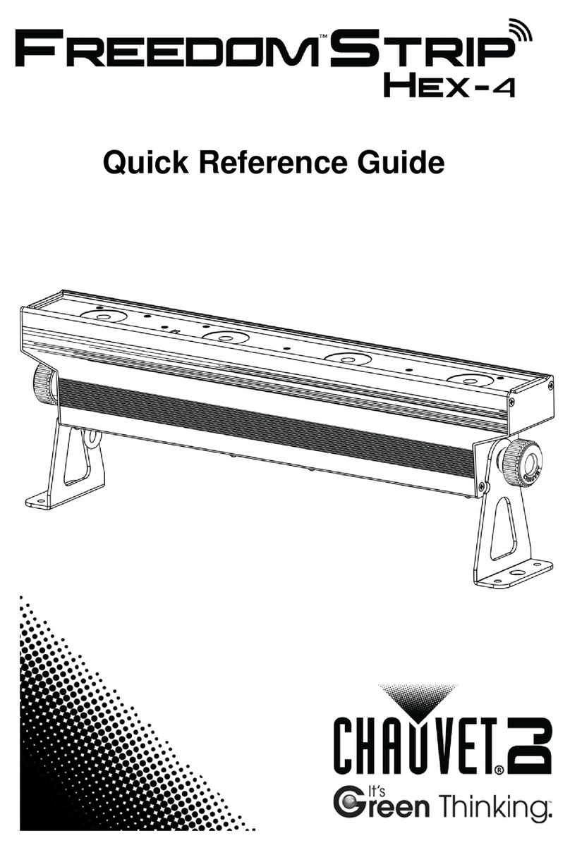 Chauvet Freedom Strip HEX-4 Quick reference guide