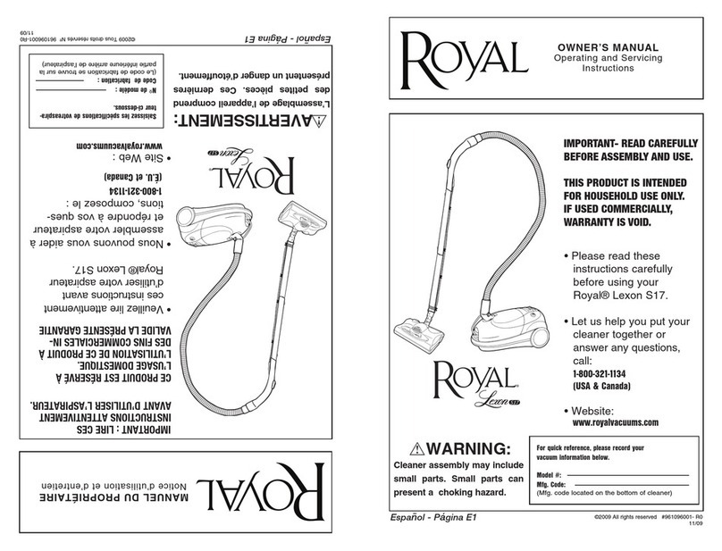 Royal LEXON S17 owner's manual