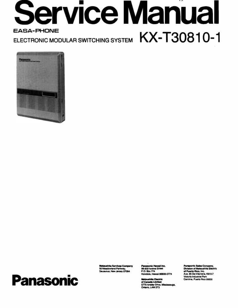 Panasonic KX-T3081 0-1 User manual