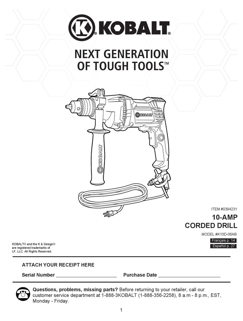 Kobalt K10D-06AB User manual Kobalt K10D-06AB User manual