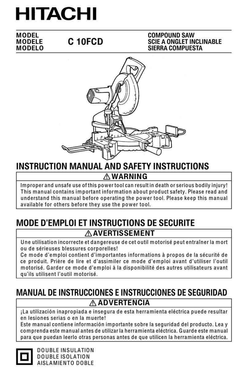 Hitachi C 10FCD Instruction manual and safety instructions