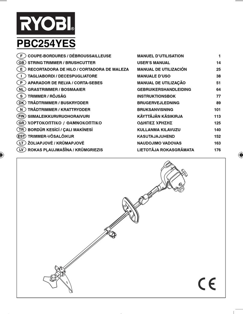 Ryobi PBC254YES user manual