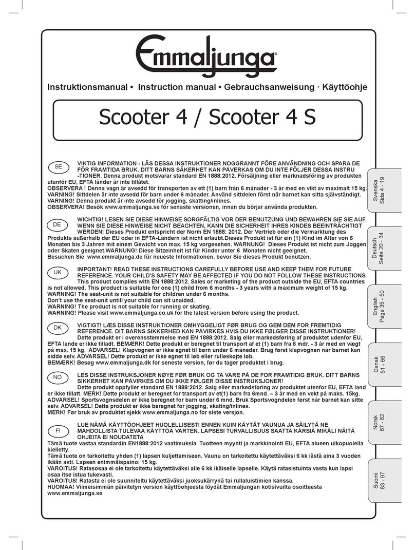 Emmaljunge Scooter 4 User manual