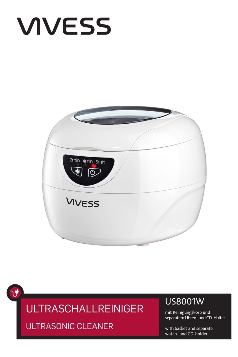 VIVESS US8001W instructions