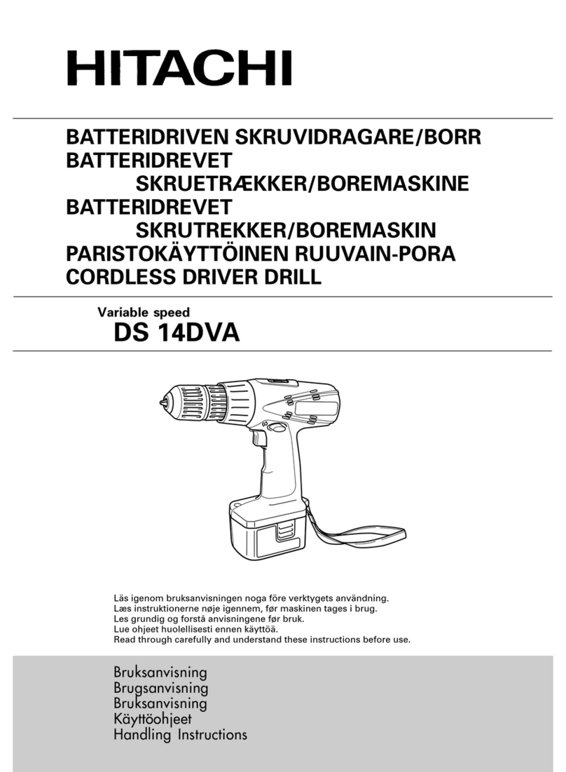 Hitachi DS 14DVA Handling instructions