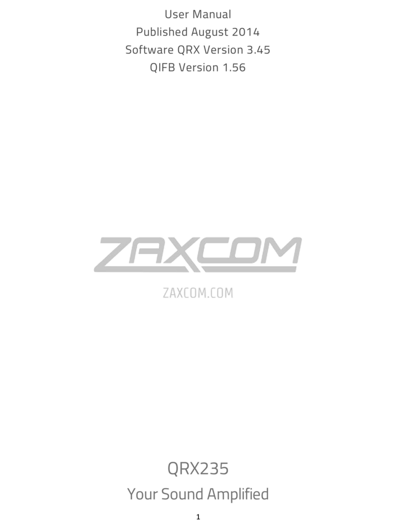 Zaxcom QRX235 User manual