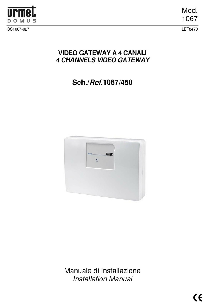 urmet domus 1067 Series installation manual