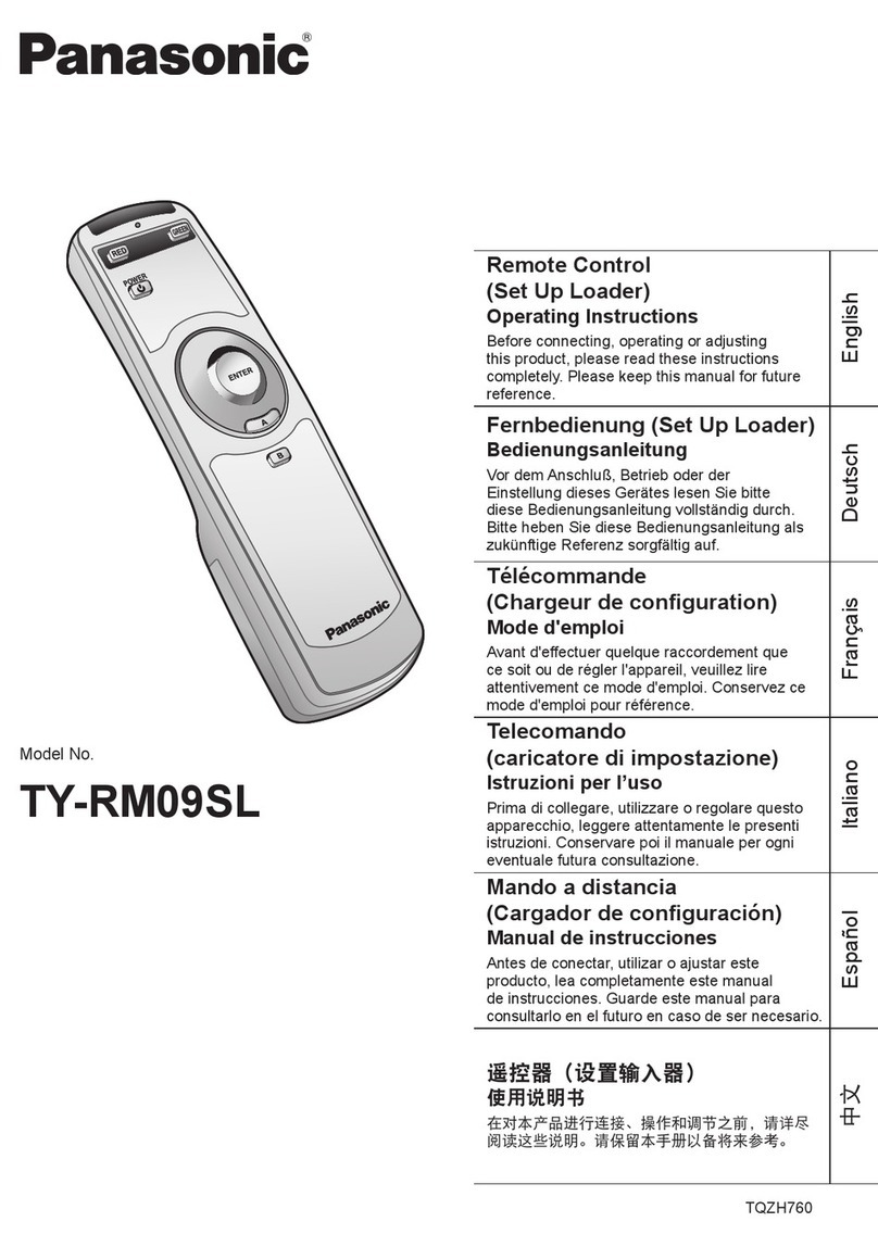 Panasonic TY-RM09SL User manual