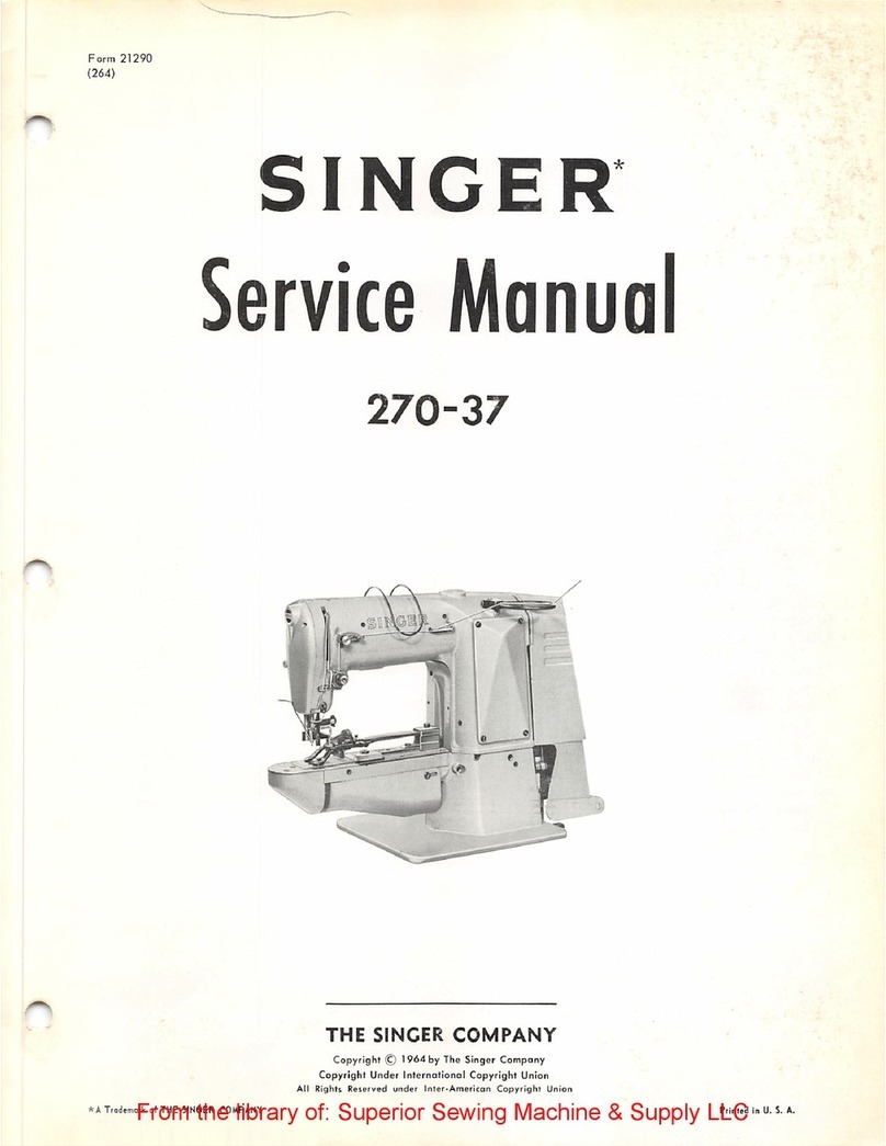 Singer 270-37 Service manual