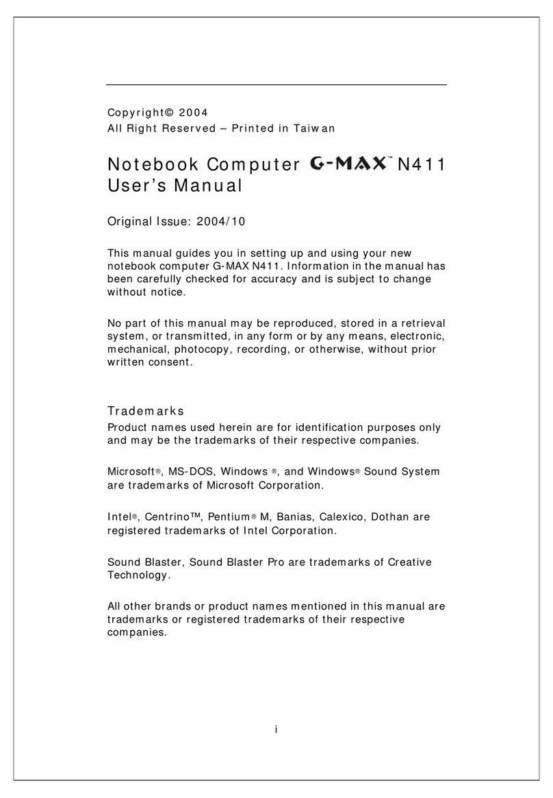 Gigabyte G-MAX N411 User manual Gigabyte G-MAX N411 User manual